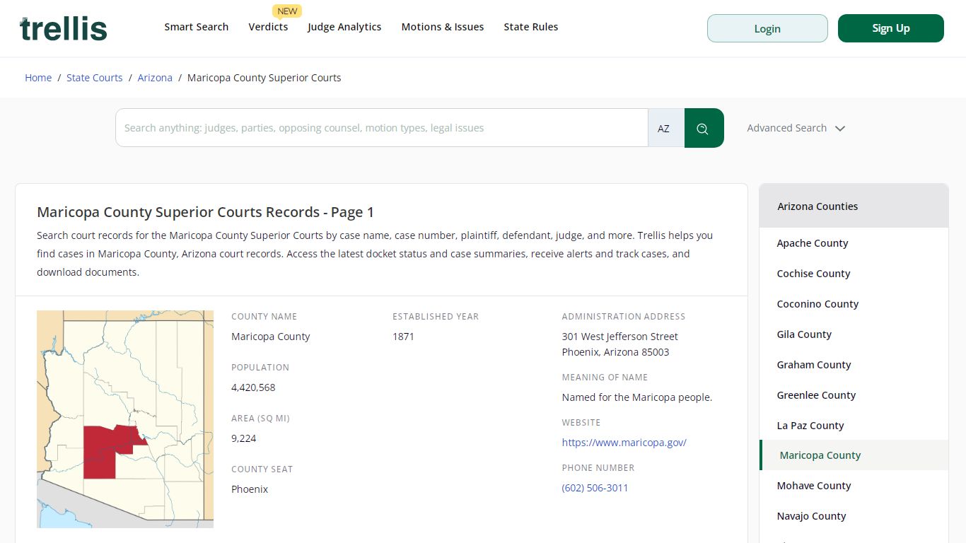 Maricopa County Superior Court Records | Docket Search Arizona Page 1 ...